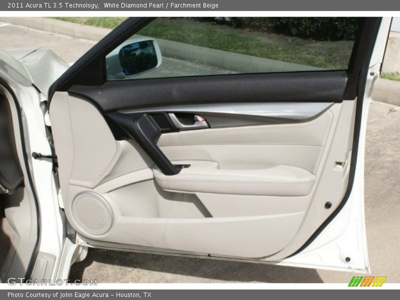 White Diamond Pearl / Parchment Beige 2011 Acura TL 3.5 Technology