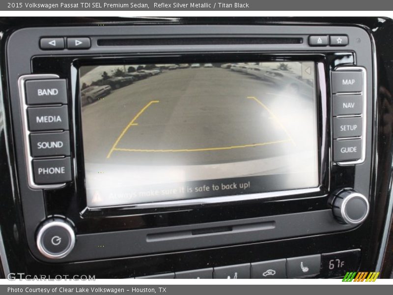 Controls of 2015 Passat TDI SEL Premium Sedan