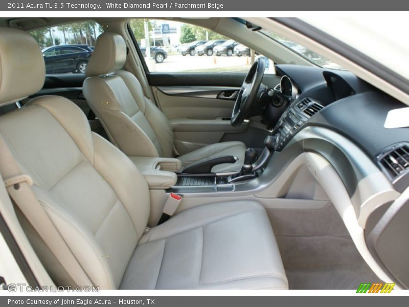 White Diamond Pearl / Parchment Beige 2011 Acura TL 3.5 Technology