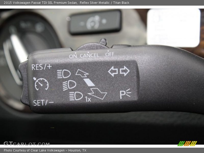 Controls of 2015 Passat TDI SEL Premium Sedan
