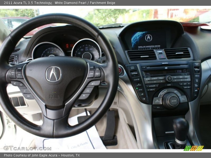 White Diamond Pearl / Parchment Beige 2011 Acura TL 3.5 Technology