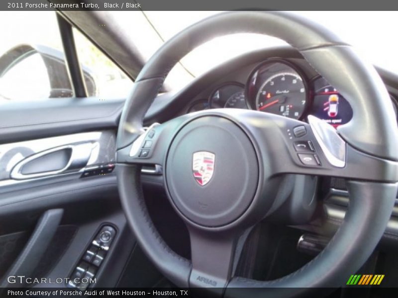 Black / Black 2011 Porsche Panamera Turbo