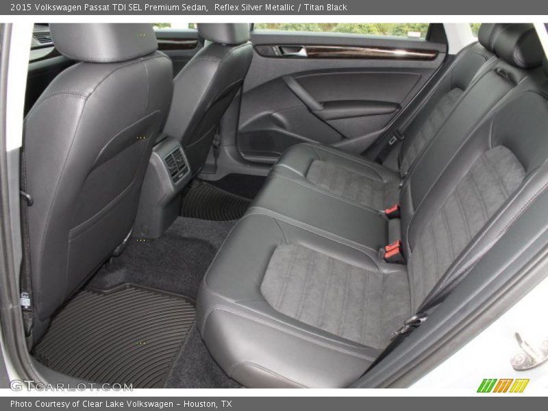 Rear Seat of 2015 Passat TDI SEL Premium Sedan