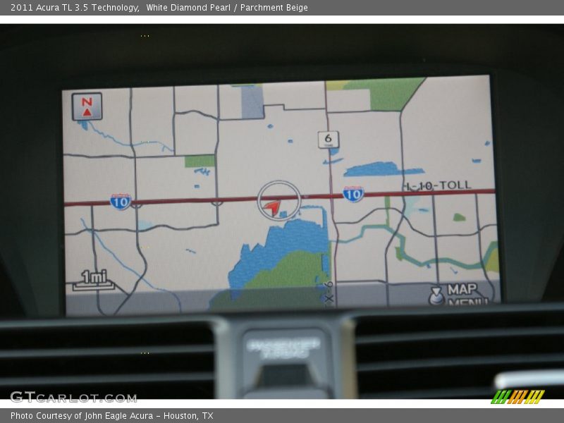 White Diamond Pearl / Parchment Beige 2011 Acura TL 3.5 Technology