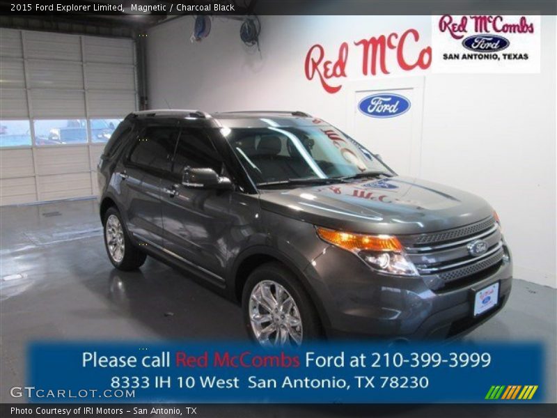 Magnetic / Charcoal Black 2015 Ford Explorer Limited