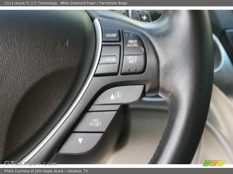 White Diamond Pearl / Parchment Beige 2011 Acura TL 3.5 Technology