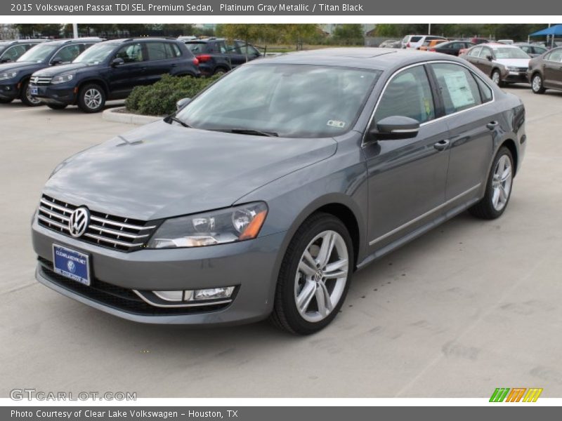 Platinum Gray Metallic / Titan Black 2015 Volkswagen Passat TDI SEL Premium Sedan