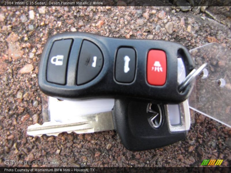 Desert Platinum Metallic / Willow 2004 Infiniti G 35 Sedan