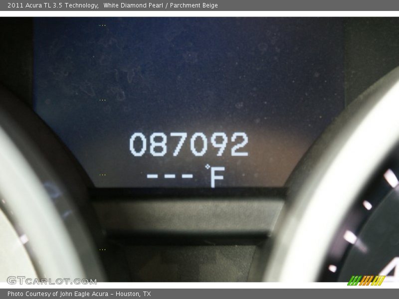 White Diamond Pearl / Parchment Beige 2011 Acura TL 3.5 Technology