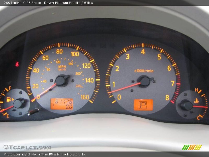 Desert Platinum Metallic / Willow 2004 Infiniti G 35 Sedan