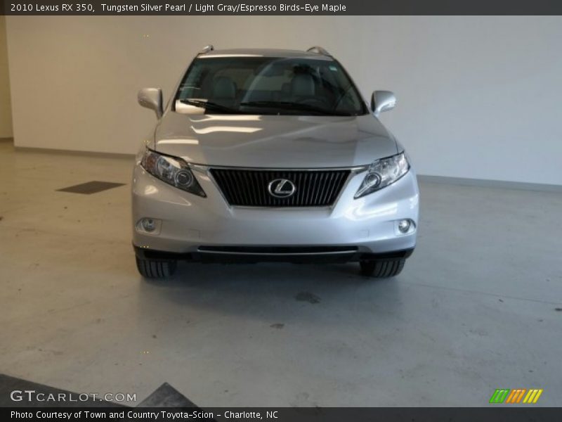 Tungsten Silver Pearl / Light Gray/Espresso Birds-Eye Maple 2010 Lexus RX 350