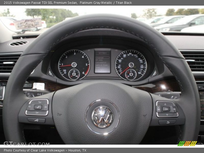 Platinum Gray Metallic / Titan Black 2015 Volkswagen Passat TDI SEL Premium Sedan