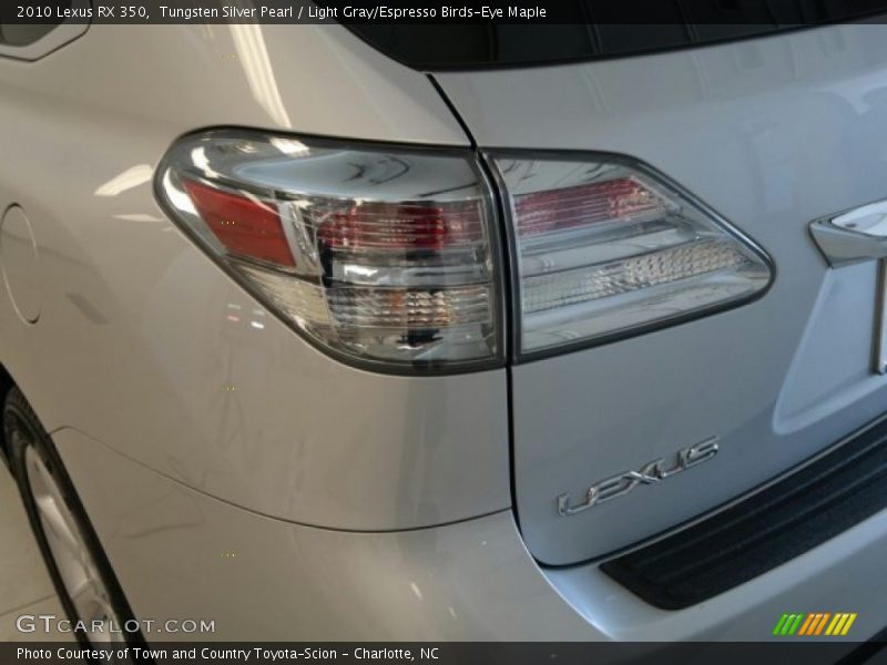 Tungsten Silver Pearl / Light Gray/Espresso Birds-Eye Maple 2010 Lexus RX 350