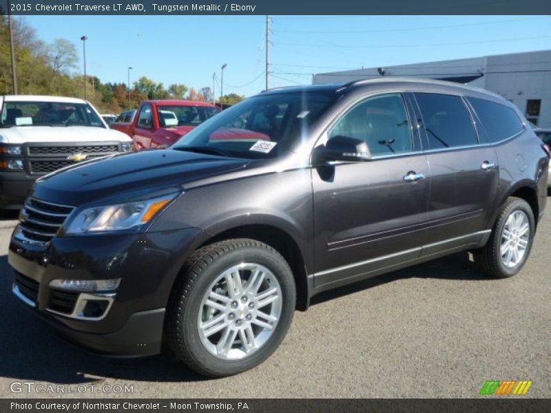 Tungsten Metallic / Ebony 2015 Chevrolet Traverse LT AWD