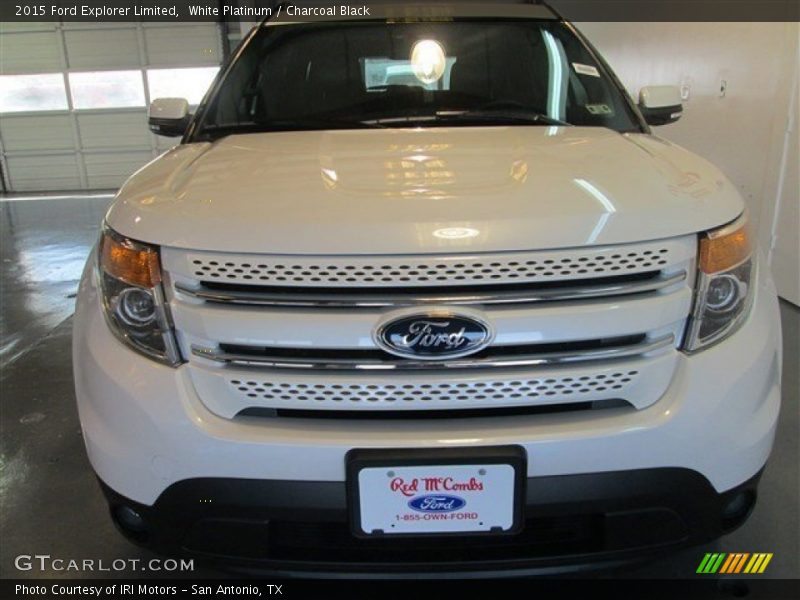 White Platinum / Charcoal Black 2015 Ford Explorer Limited
