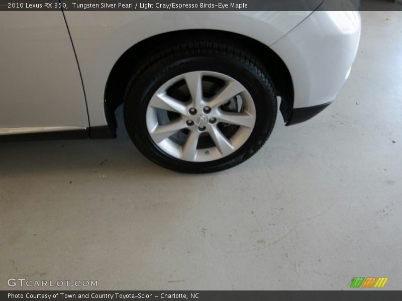 Tungsten Silver Pearl / Light Gray/Espresso Birds-Eye Maple 2010 Lexus RX 350