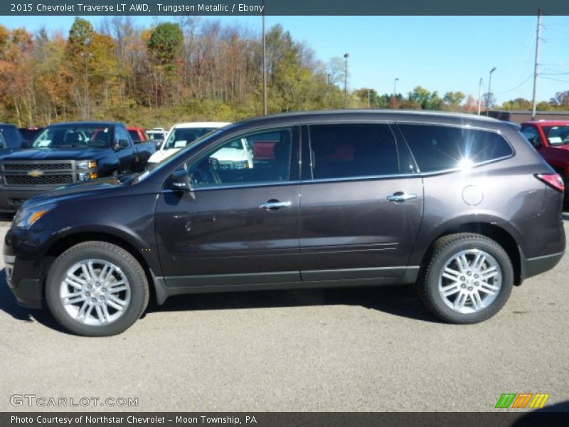 Tungsten Metallic / Ebony 2015 Chevrolet Traverse LT AWD