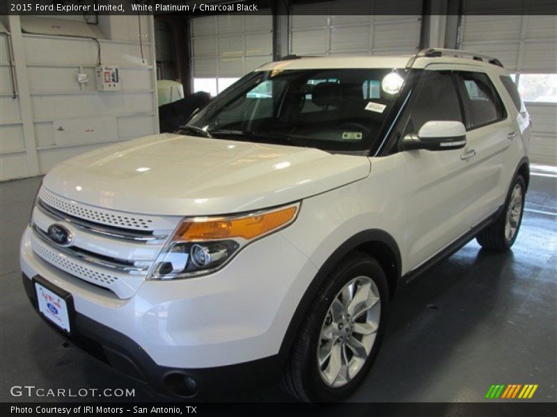 White Platinum / Charcoal Black 2015 Ford Explorer Limited