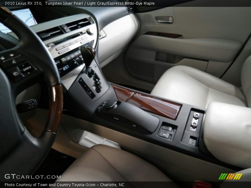 Tungsten Silver Pearl / Light Gray/Espresso Birds-Eye Maple 2010 Lexus RX 350
