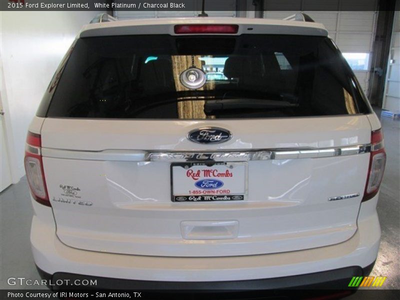 White Platinum / Charcoal Black 2015 Ford Explorer Limited