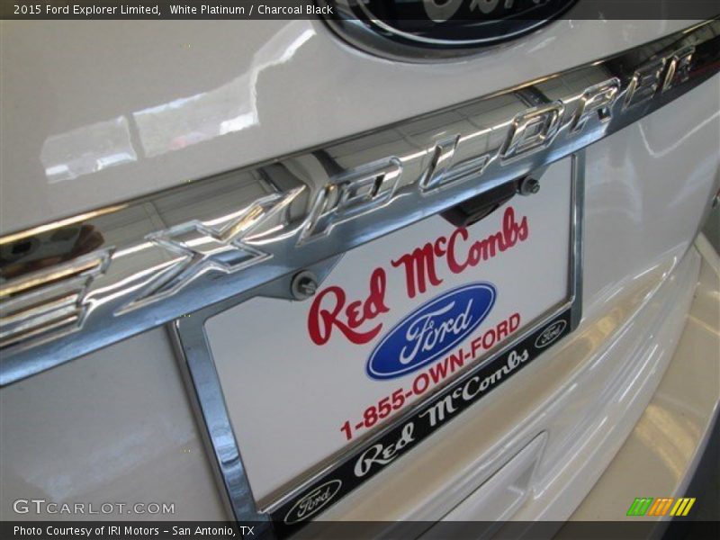 White Platinum / Charcoal Black 2015 Ford Explorer Limited