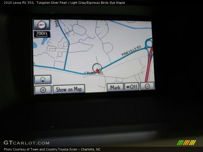 Tungsten Silver Pearl / Light Gray/Espresso Birds-Eye Maple 2010 Lexus RX 350
