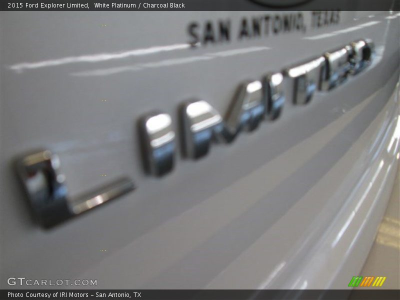 White Platinum / Charcoal Black 2015 Ford Explorer Limited