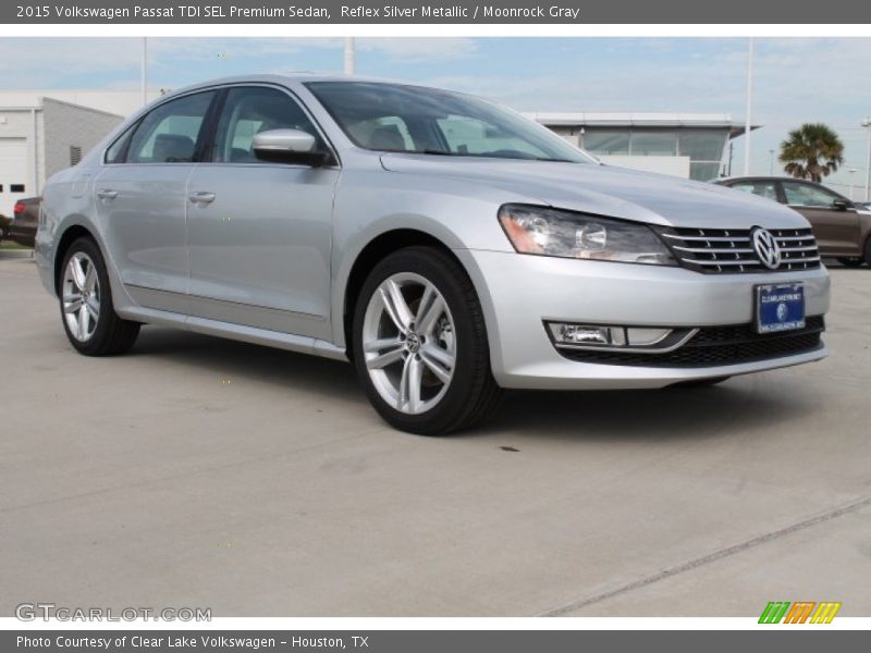Reflex Silver Metallic / Moonrock Gray 2015 Volkswagen Passat TDI SEL Premium Sedan