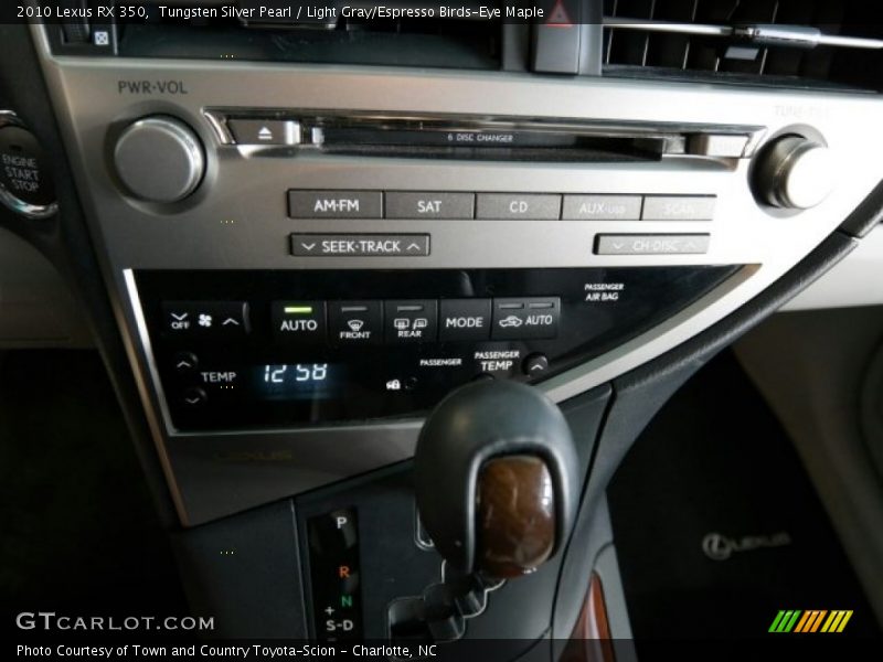 Tungsten Silver Pearl / Light Gray/Espresso Birds-Eye Maple 2010 Lexus RX 350