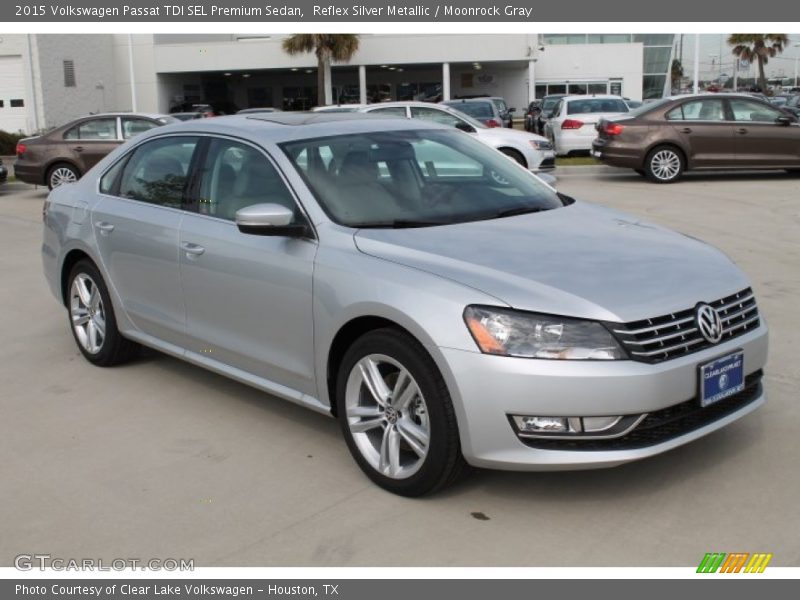 Reflex Silver Metallic / Moonrock Gray 2015 Volkswagen Passat TDI SEL Premium Sedan