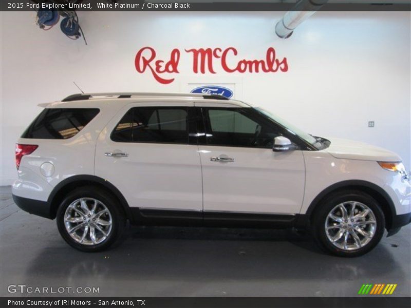 White Platinum / Charcoal Black 2015 Ford Explorer Limited