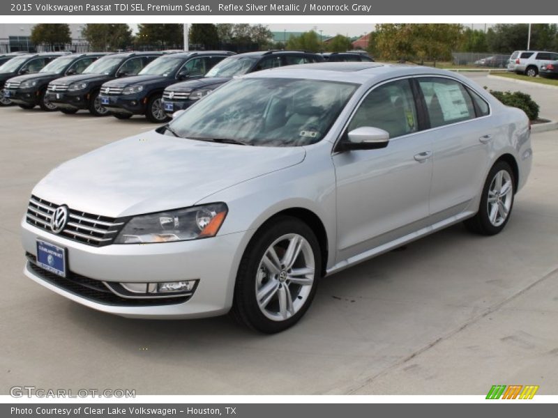 Reflex Silver Metallic / Moonrock Gray 2015 Volkswagen Passat TDI SEL Premium Sedan