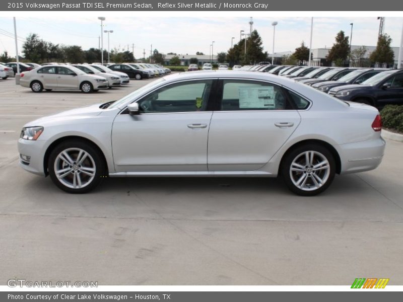 Reflex Silver Metallic / Moonrock Gray 2015 Volkswagen Passat TDI SEL Premium Sedan