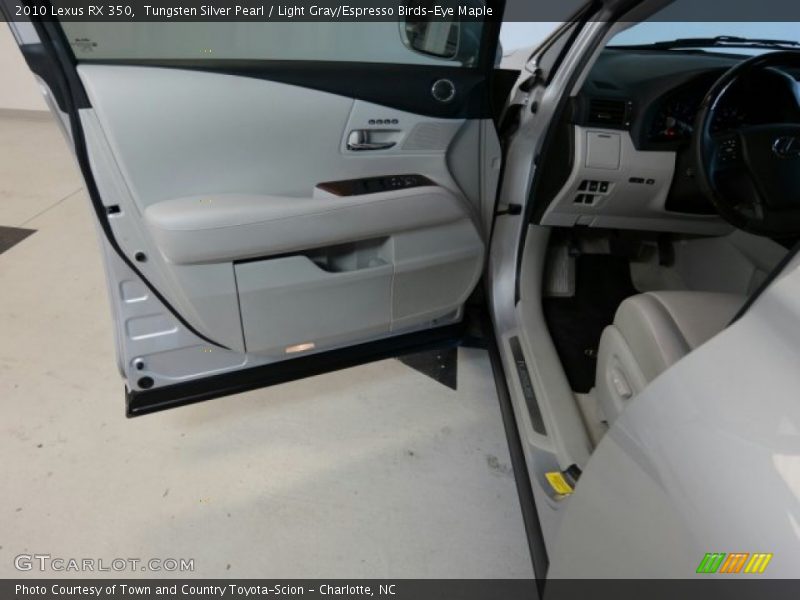 Tungsten Silver Pearl / Light Gray/Espresso Birds-Eye Maple 2010 Lexus RX 350