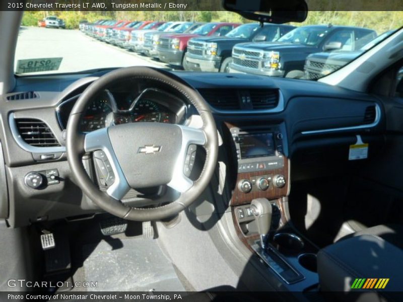 Tungsten Metallic / Ebony 2015 Chevrolet Traverse LT AWD