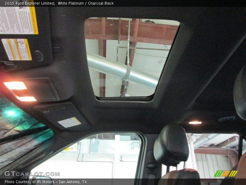 White Platinum / Charcoal Black 2015 Ford Explorer Limited
