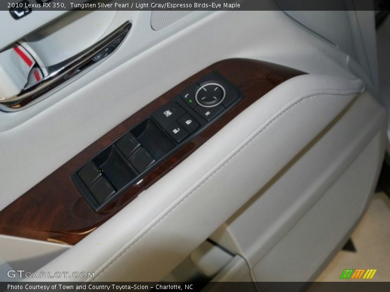 Tungsten Silver Pearl / Light Gray/Espresso Birds-Eye Maple 2010 Lexus RX 350