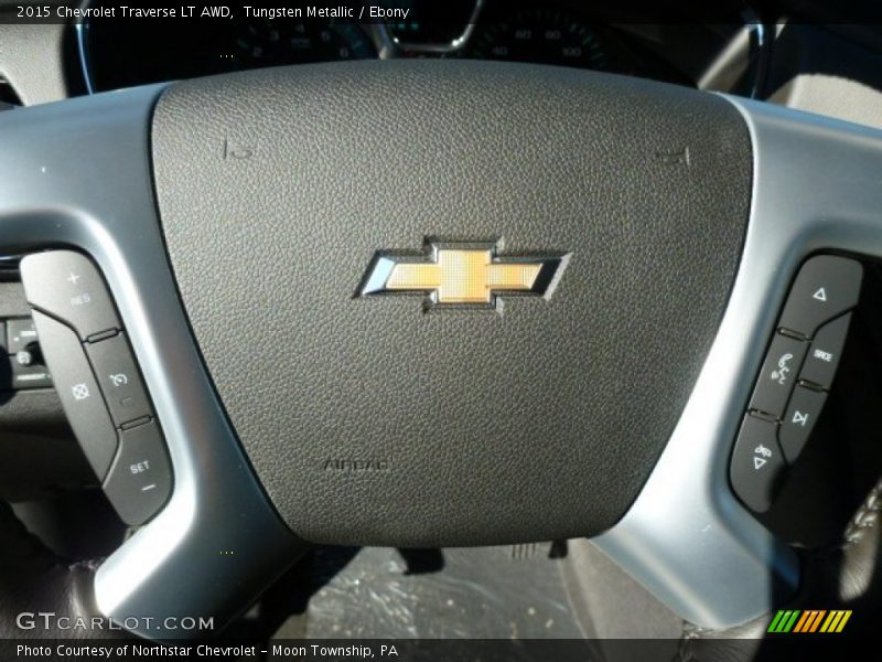 Tungsten Metallic / Ebony 2015 Chevrolet Traverse LT AWD