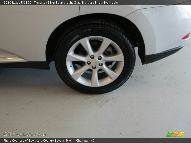 Tungsten Silver Pearl / Light Gray/Espresso Birds-Eye Maple 2010 Lexus RX 350