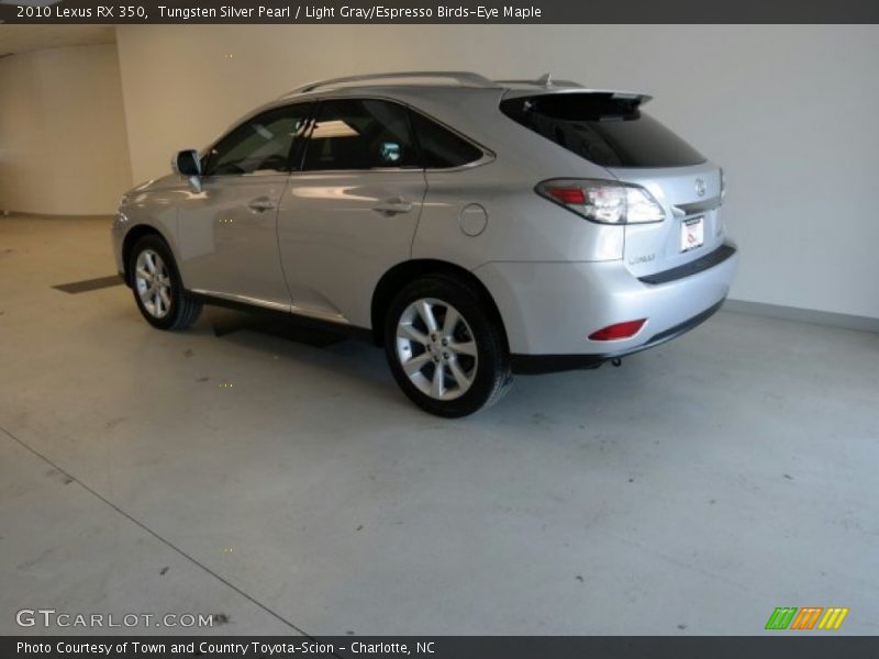 Tungsten Silver Pearl / Light Gray/Espresso Birds-Eye Maple 2010 Lexus RX 350
