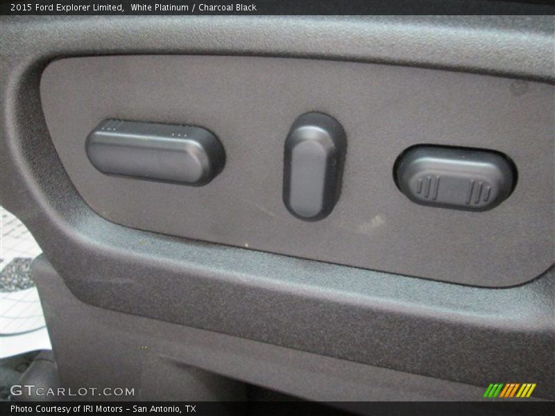 White Platinum / Charcoal Black 2015 Ford Explorer Limited