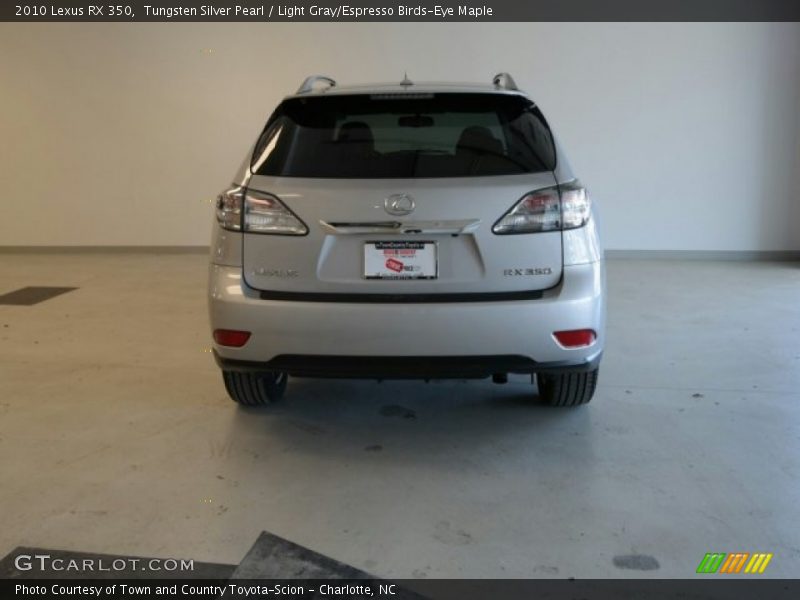 Tungsten Silver Pearl / Light Gray/Espresso Birds-Eye Maple 2010 Lexus RX 350
