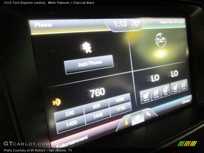 White Platinum / Charcoal Black 2015 Ford Explorer Limited
