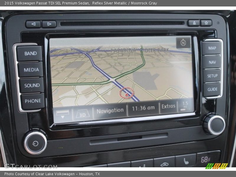 Reflex Silver Metallic / Moonrock Gray 2015 Volkswagen Passat TDI SEL Premium Sedan