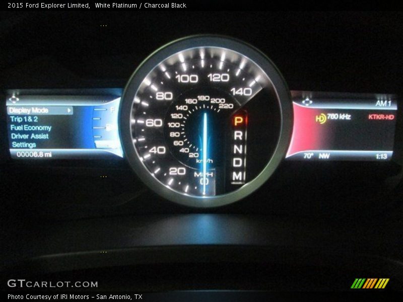 White Platinum / Charcoal Black 2015 Ford Explorer Limited
