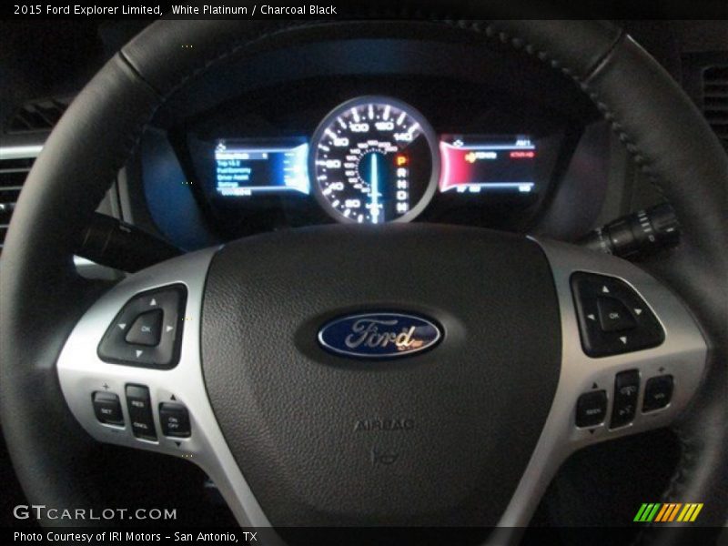 White Platinum / Charcoal Black 2015 Ford Explorer Limited