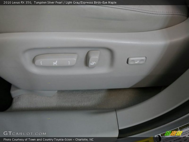 Tungsten Silver Pearl / Light Gray/Espresso Birds-Eye Maple 2010 Lexus RX 350