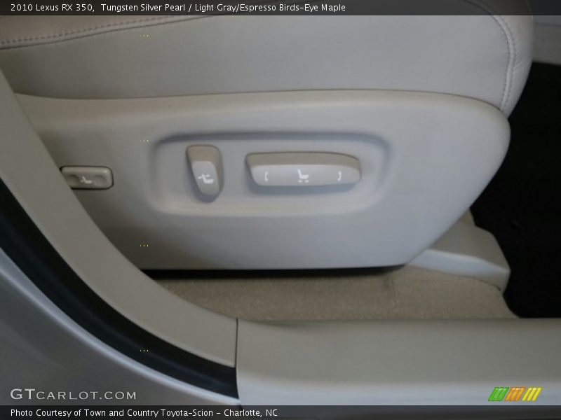 Tungsten Silver Pearl / Light Gray/Espresso Birds-Eye Maple 2010 Lexus RX 350