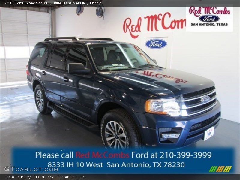 Blue Jeans Metallic / Ebony 2015 Ford Expedition XLT