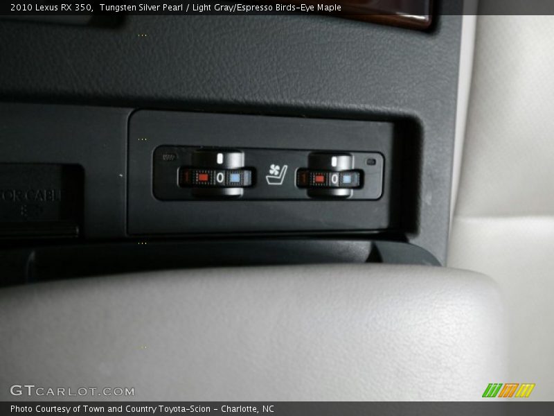 Tungsten Silver Pearl / Light Gray/Espresso Birds-Eye Maple 2010 Lexus RX 350